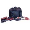 Hy Signature Grooming Bag And Brush Set - Navy -Equestrian Supply Store hy grooming bag set navy 1rdy