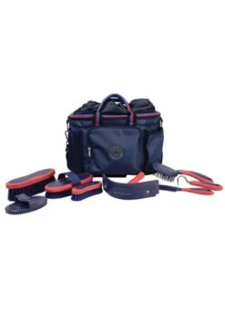 Hy Signature Grooming Bag And Brush Set - Navy