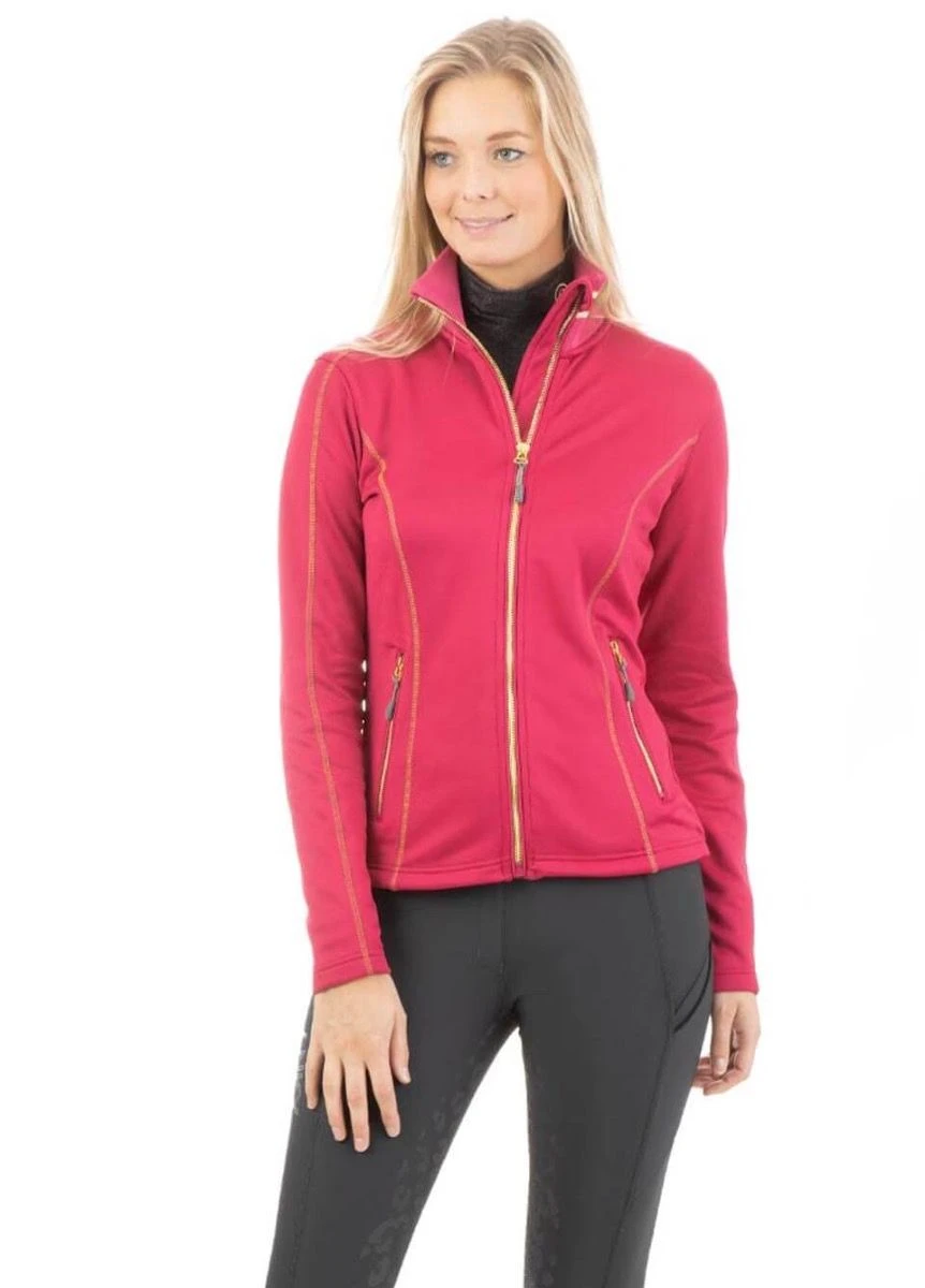 Anky Ladies Technostretch Jacket - Fuchsia Red 3 Anky Ladies Technostretch Jacket - Fuchsia Red