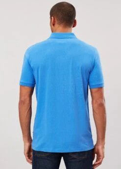 Joules Mens Hanfield Polo Shirt - Eton Blue -Equestrian Supply Store joules hanfield eton blue2