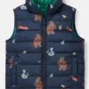 Joules Children's Gruffalo Flip It Reversible Gilet - Navy -Equestrian Supply Store joulesgiletgruffalonavy1rdy