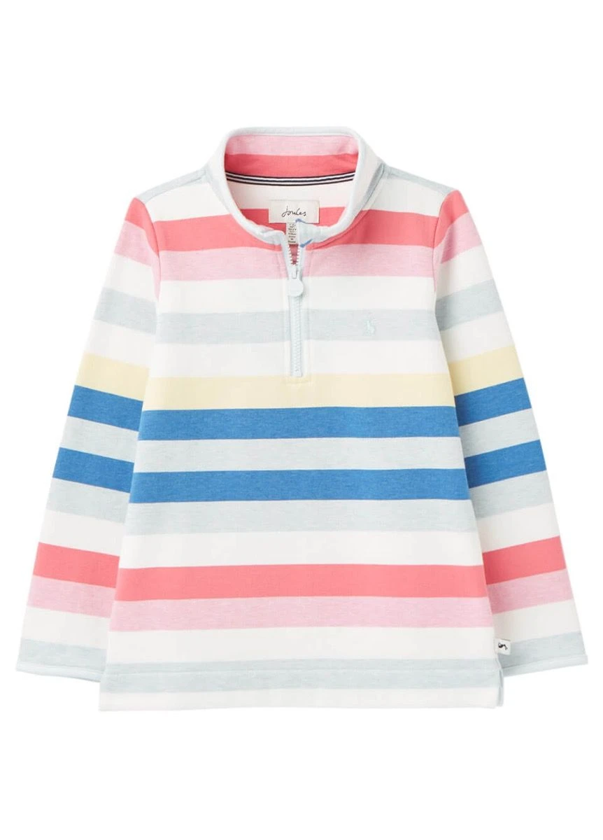 Joules Junior Fairdale Half Zip Sweatshirt - Multistripe 3 Joules Junior Fairdale Half Zip Sweatshirt - Multistripe