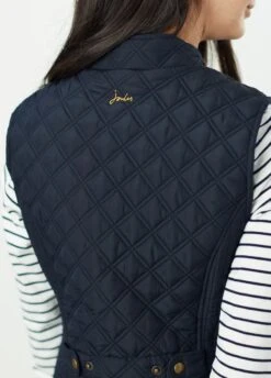 Joules Minx Diamond Quilted Gilet - Marine Navy -Equestrian Supply Store joulesminxgiletnavy5rdy