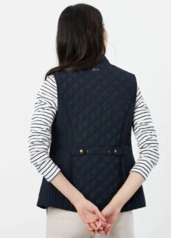 Joules Minx Diamond Quilted Gilet - Marine Navy -Equestrian Supply Store joulesminxgiletnavy6rdy