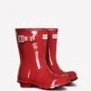 Childs Hunter Gloss Wellingtons - Military Red 2 Childs Hunter Gloss Wellingtons - Military Red -Equestrian Supply Store kidsorigglossmilred2rdy