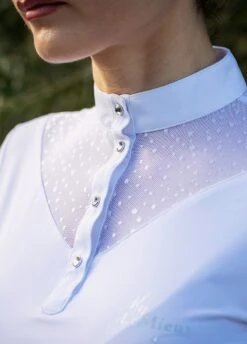 LeMieux Amelie Show Shirt - White 7 LeMieux Amelie Show Shirt - White -Equestrian Supply Store lemieux amelie show shirt 3