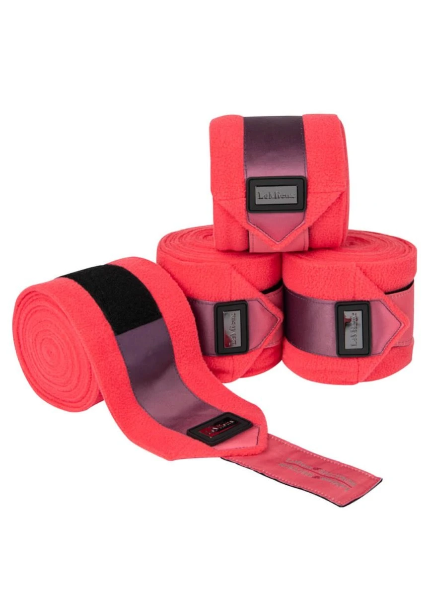 LeMieux Spectrum Polo Bandages - Aubergine/Papaya 3 LeMieux Spectrum Polo Bandages - Aubergine/Papaya