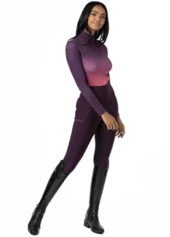 LeMieux Spectrum Base Layer - Aubergine/Papaya -Equestrian Supply Store lemieux baselayer spectrum papaya 5rdy