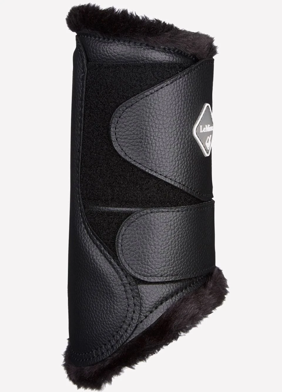 LeMieux Fleece Lined Brushing Boots - Black 4 LeMieux Fleece Lined Brushing Boots - Black - Image 2