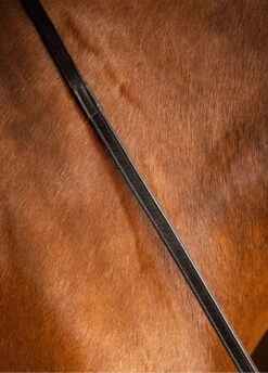 LeMieux Rubber 1/2 Lined Reins - Brown/Silver 5 LeMieux Rubber 1/2 Lined Reins - Brown/Silver -Equestrian Supply Store lemieux half lined brown 2rdy
