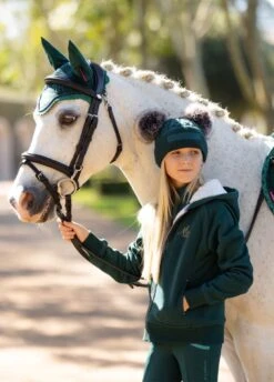 LeMieux Mini Sherpa Lined Lily Hoodie - Spruce -Equestrian Supply Store lemieux lily hoodie spruce 3rdy