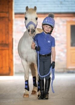 LeMieux Mini Polo Shirt - Bluebell -Equestrian Supply Store lemieux mini polo bluebell 4rdy