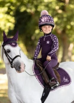 LeMieux Mini Suede Jump Square - Fig -Equestrian Supply Store lemieux mini saddle pad fig 2rdy