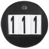 LeMieux Round Leather Bridle Number Holder - Black -Equestrian Supply Store lemieux number holder round black 1rdy
