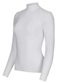 LeMieux Olivia Long Sleeve Show Shirt - White 8 LeMieux Olivia Long Sleeve Show Shirt - White -Equestrian Supply Store lemieux olivia ls shirt white 3rdy