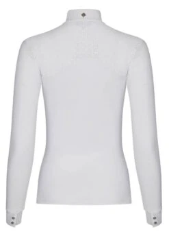 LeMieux Olivia Long Sleeve Show Shirt - White 9 LeMieux Olivia Long Sleeve Show Shirt - White -Equestrian Supply Store lemieux olivia ls shirt white 4rdy