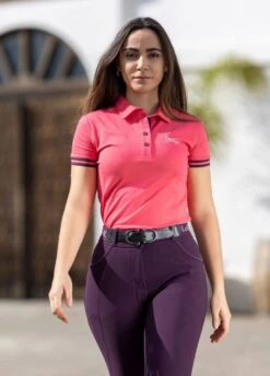LeMieux Polo Shirt - Papaya 11 LeMieux Polo Shirt - Papaya -Equestrian Supply Store lemieux polo shirt papaya 5rdy
