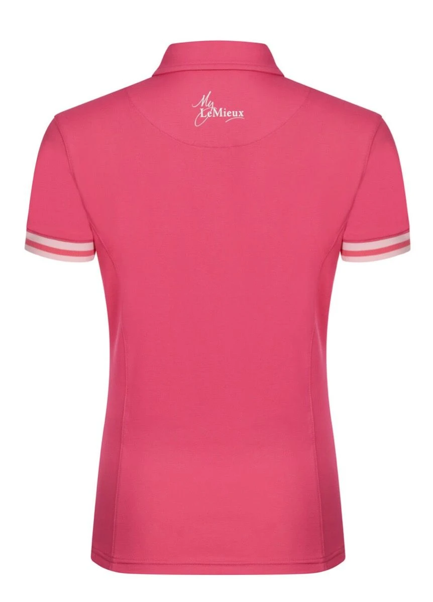 LeMieux Polo Shirt - Watermelon 5 LeMieux Polo Shirt - Watermelon - Image 3