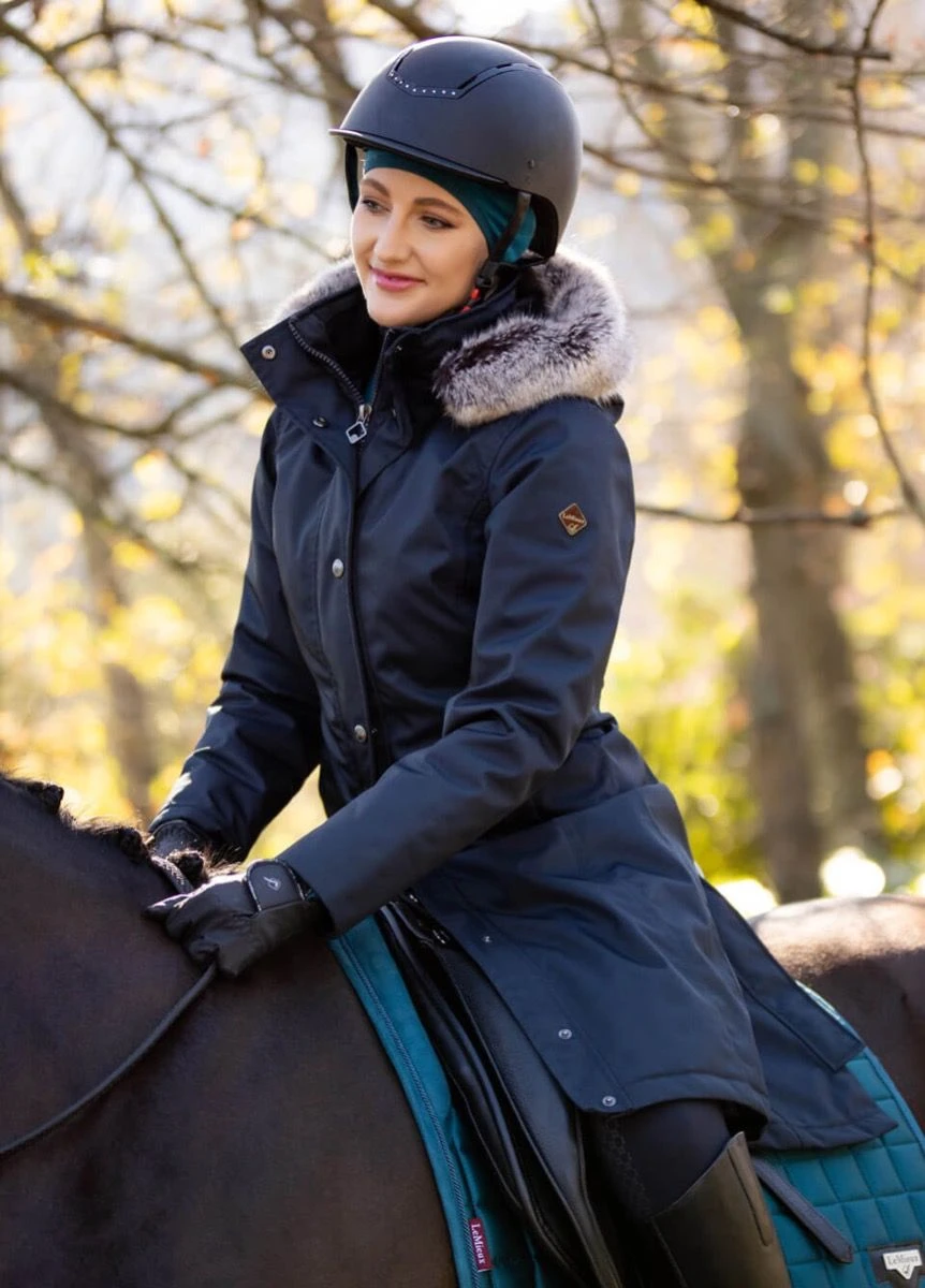 LeMieux Loire Waterproof Riding Coat - Navy 6 LeMieux Loire Waterproof Riding Coat - Navy - Image 4