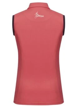 LeMieux Sleeveless Polo Shirt - Papaya -Equestrian Supply Store lemieux sless polo papaya 4rdy