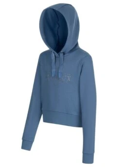 LeMieux Young Rider Cropped Hoodie - Ice Blue -Equestrian Supply Store lemieux youth crop hoodie ice blue 2rdy