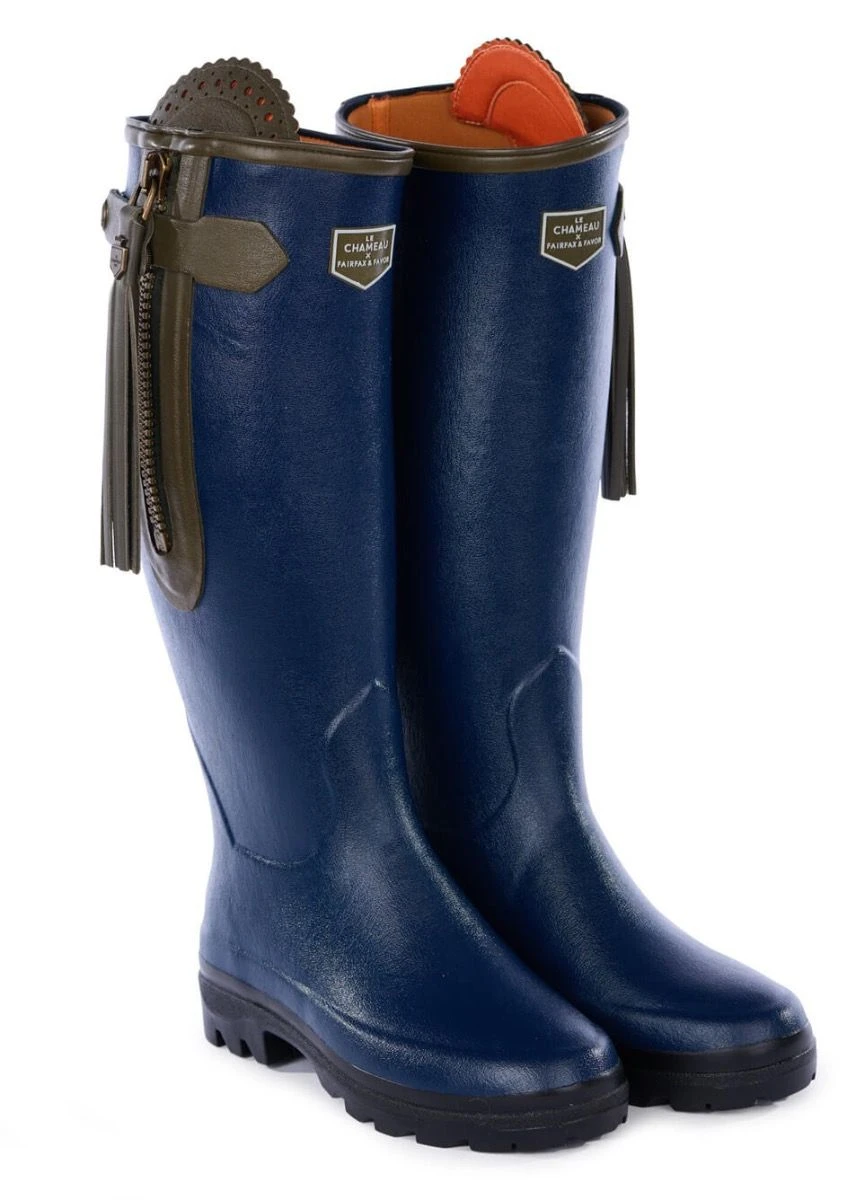 Le Chameau L'Alliance Neo Wellingtons - Navy 3 Le Chameau L'Alliance Neo Wellingtons - Navy