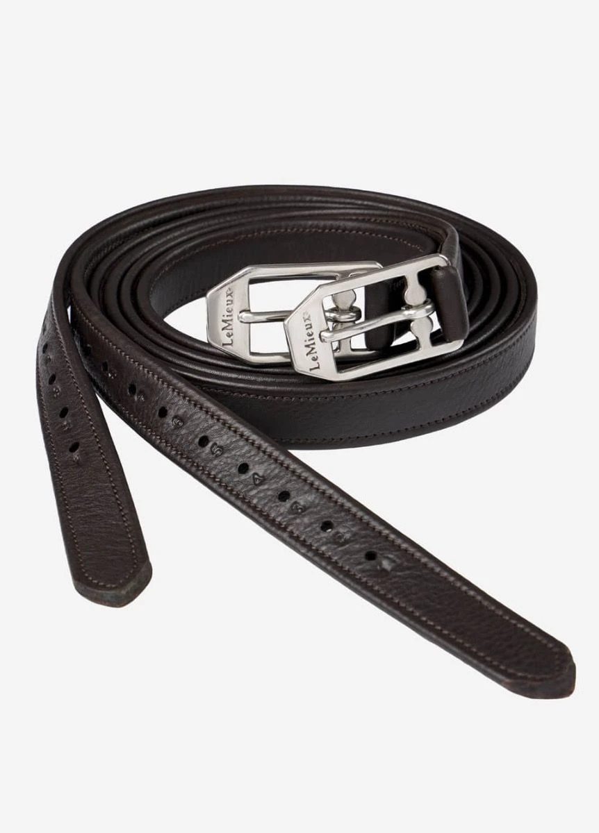 LeMieux Arika Stirrup Leathers - Brown 3 LeMieux Arika Stirrup Leathers - Brown