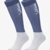 LeMieux Competition Socks - Ice Blue -Equestrian Supply Store lm comp socks ice blue 1rdy