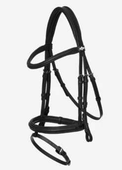 LeMieux Arika Flash Bridle - Black/Silver 5 LeMieux Arika Flash Bridle - Black/Silver -Equestrian Supply Store lm flash bridle black 2rdy
