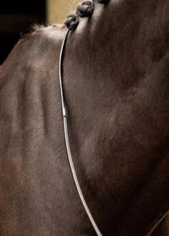 LeMieux Rubber 1/2 Lined Reins - Black/Silver -Equestrian Supply Store lm half rubber black 2rdy