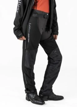 LeMieux Junior Drytex Stormwear Waterproof Chaps - Black -Equestrian Supply Store lm junior chaps black 3rdy