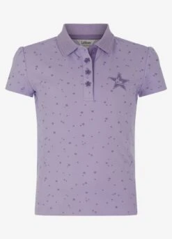 LeMieux Mini Polo Shirt - Wisteria -Equestrian Supply Store lm mini polo wisteria 1rdy