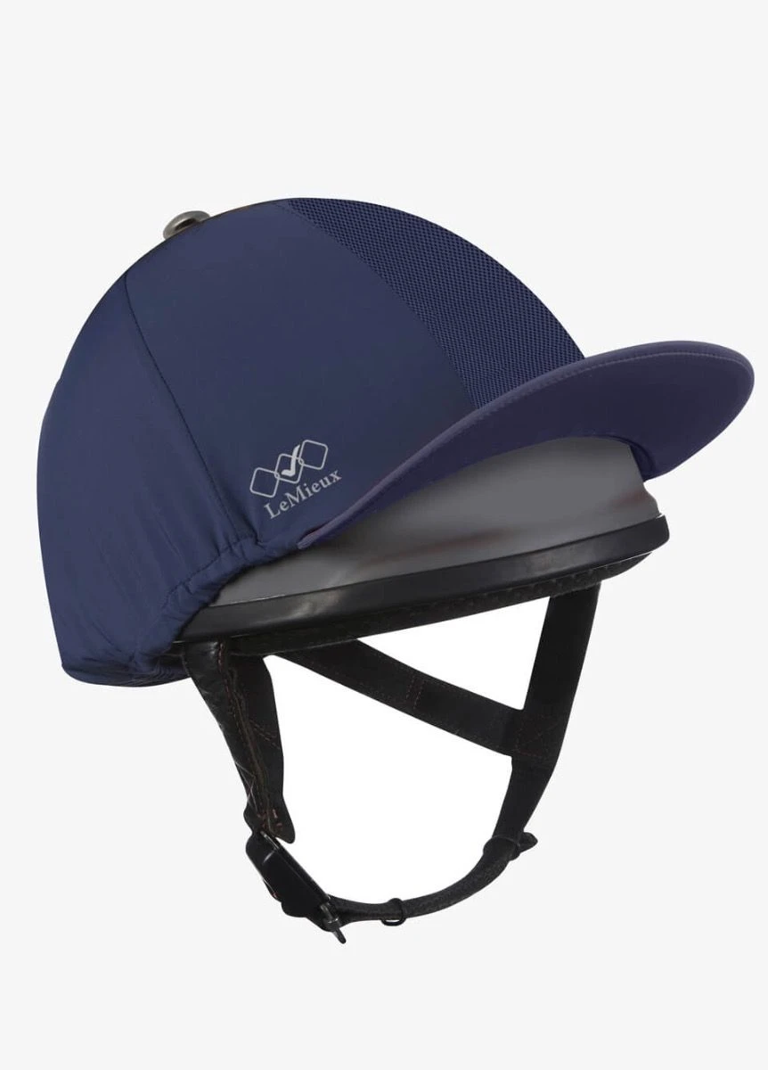 LeMieux Pro Mesh Hat Silk - Navy 3 LeMieux Pro Mesh Hat Silk - Navy