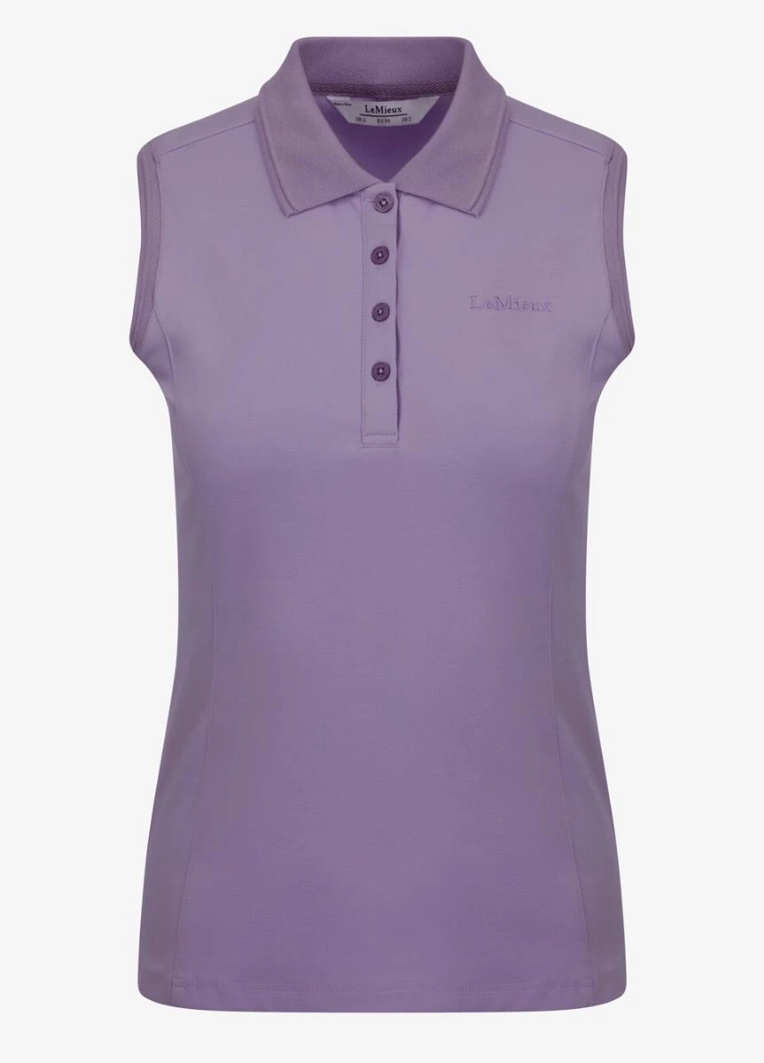 LeMieux Sleeveless Polo Shirt - Iris 4 LeMieux Sleeveless Polo Shirt - Iris - Image 2