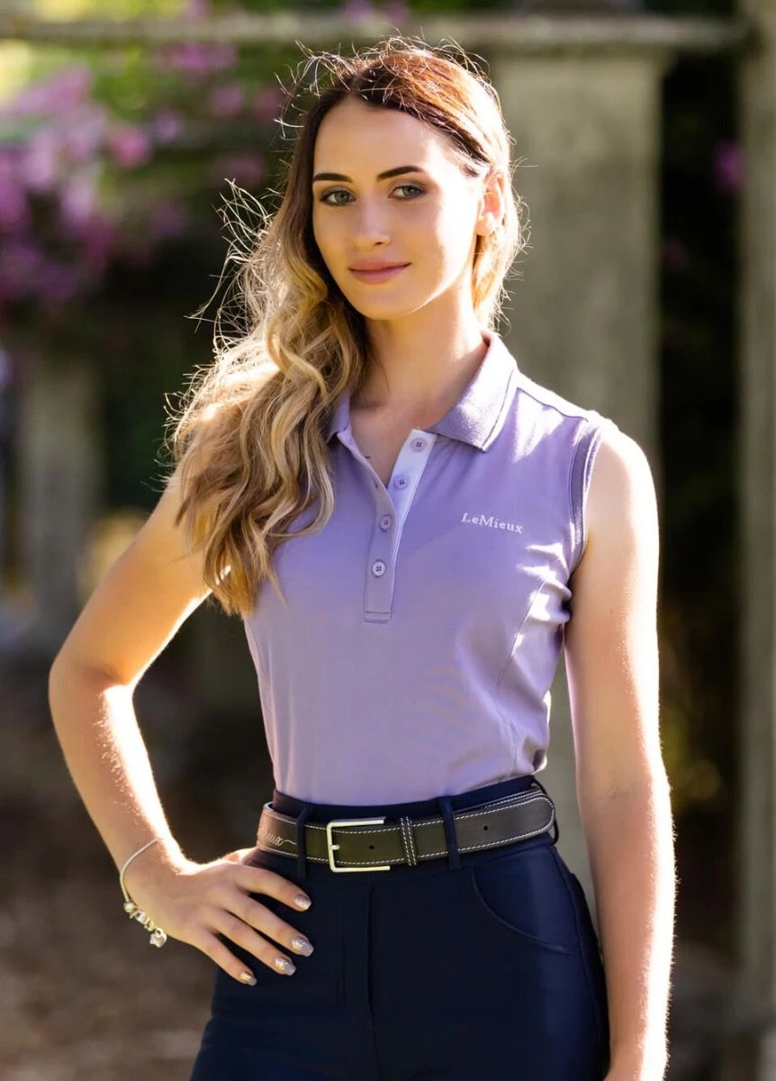 LeMieux Sleeveless Polo Shirt - Iris 3 LeMieux Sleeveless Polo Shirt - Iris