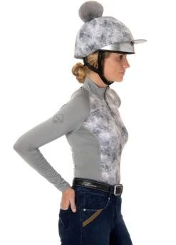 LeMieux Glacé Base Layer - Grey -Equestrian Supply Store lmbasegrey3rdy