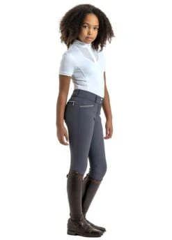 LeMieux Young Rider Belle Show Shirt - White -Equestrian Supply Store lmbellewhiterdy