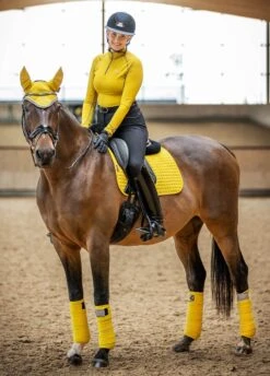 LeMieux Suede Dressage Square - Dijon -Equestrian Supply Store lmdressdijon2rdy