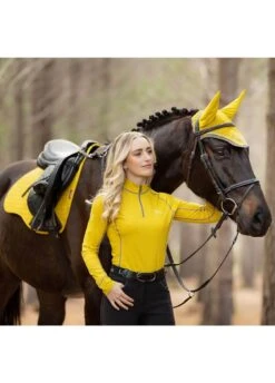 LeMieux Suede GP Square - Dijon -Equestrian Supply Store lmgpdijon3rdy