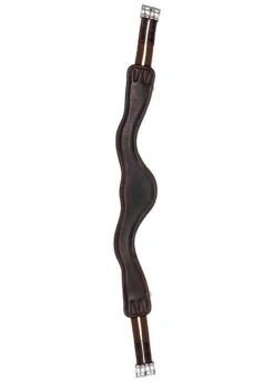 LeMieux Gel-Tek Anatomic Curve Jumping Girth - Brown -Equestrian Supply Store lmjumpgirthbrown3rdy
