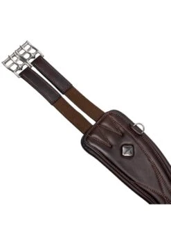LeMieux Gel-Tek Anatomic Curve Jumping Girth - Brown -Equestrian Supply Store lmjumpgirthbrown5rdy