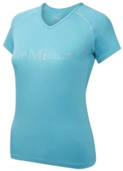 LeMieux Luxe T-Shirt - Azure -Equestrian Supply Store lmluxetshirtazure4rdy