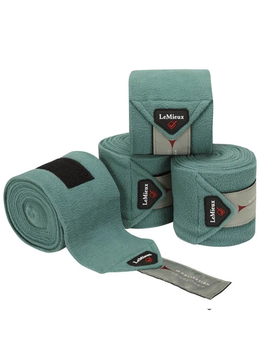 LeMieux Luxury Polo Bandages - Sage 3 LeMieux Luxury Polo Bandages - Sage