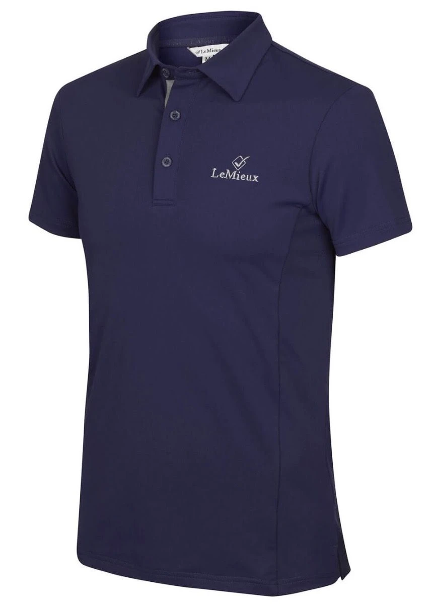 LeMieux Monsieur Mens Polo Shirt - Navy 4 LeMieux Monsieur Mens Polo Shirt - Navy - Image 2