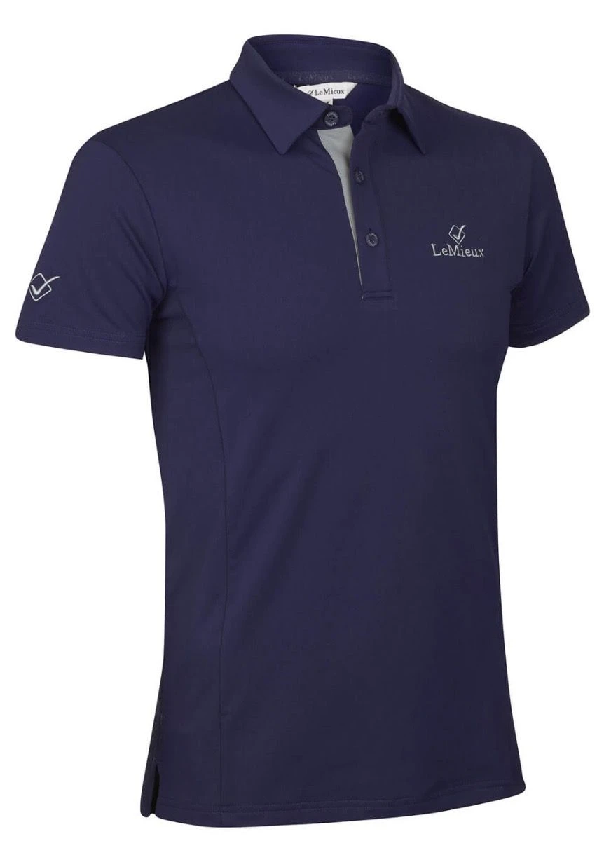 LeMieux Monsieur Mens Polo Shirt - Navy 5 LeMieux Monsieur Mens Polo Shirt - Navy - Image 3