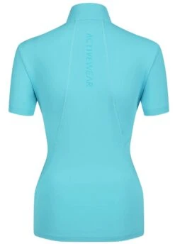LeMieux ActiveWear Short Sleeve Base Layer - Azure -Equestrian Supply Store lmshortbaseazure3rdy