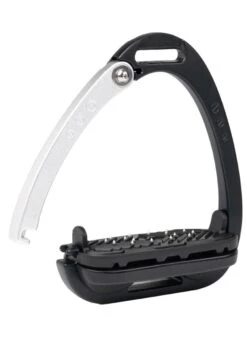 LeMieux Vector Balance Stirrups - Black/Aluminium -Equestrian Supply Store lmvectorblkalum rdy