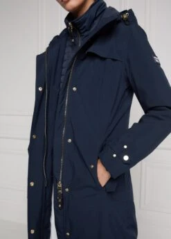 Holland Cooper Longline Training Coat - Ink Navy -Equestrian Supply Store longlinecoatnvyrdy