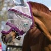 Rambo Plus Fly Mask - Vamoose - Silver/Purple 2 Rambo Plus Fly Mask - Vamoose - Silver/Purple -Equestrian Supply Store maskplusvamooserdy