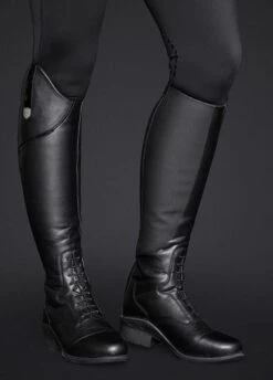 Mountain Horse Adults Veganza Tall Riding Boots - Black -Equestrian Supply Store mh veganza black 2rdy